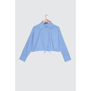 Trendyol Blue Lace Shirt