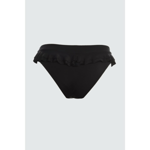 Trendyol Black Ruffle High Waist Bikini bottom
