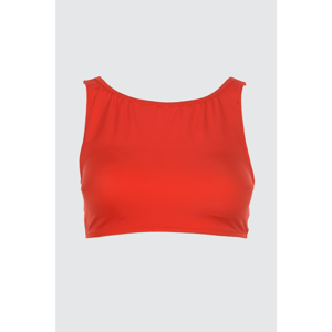 Trendyol Red Halter Neck Bikini Top