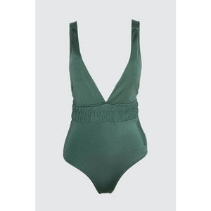 Trendyol Green Strip Accessory Detailed Swimsuit