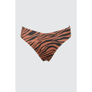 Trendyol Zebra Patterned V Cut Bikini Bottoms