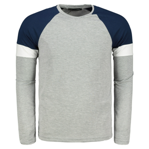 Trendyol Gray Men's Long Sleeve T-Shirt