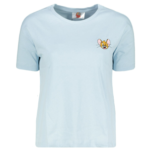 Trendyol Blue Tom & Jerry Licensed Embroidery Basic Knitted T-Shirt