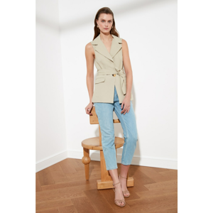 Trendyol Beige Fastening Detailed Vest