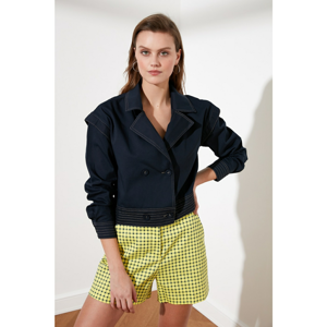 Trendyol Navy Blue Button Detailed Jacket