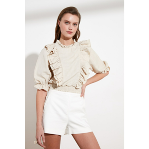 Trendyol Ekru Flywheel Blouse