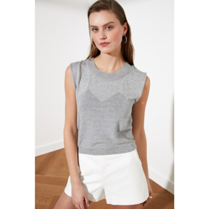 Trendyol Gray Sleeveless Blouse