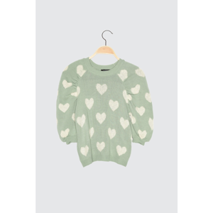 Trendyol Mint Jacquin Knitwear Sweater