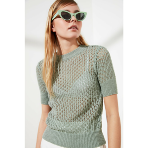 Trendyol Mint Ajurlu Knitwear Sweater