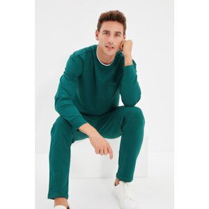 Trendyol Duck Head Green Men's Regular Fit Tracksuit Set