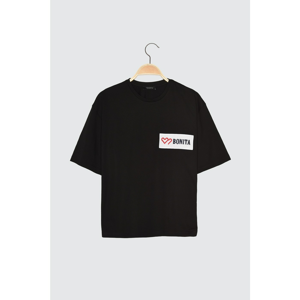 Trendyol T-Shirt - Black - Regular