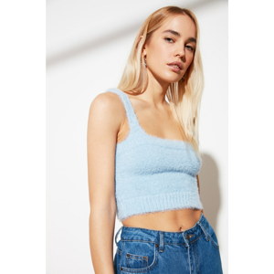 Trendyol Knitwear Blouse WITH Light Blue Beard Thread