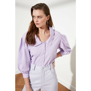 Trendyol Lila Balloon Sleeve Shirt