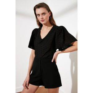 Trendyol Black Balloon Sleeve Blouse