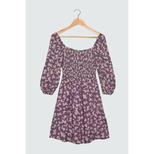 Trendyol Purple Gipe Detailed Dress