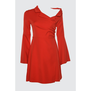 Trendyol Red Collar Detailed Jacket Dress
