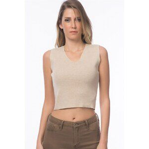 Z6401 DEWBERRY WOMEN'S SWEATER-BEIGE