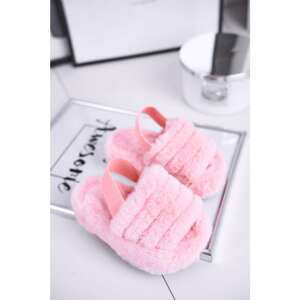 Child's slides with bow and fur pink Fluffy