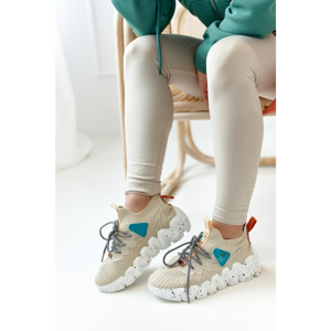 Women's Sport Sock Shoes Beige Fashion Pioneer