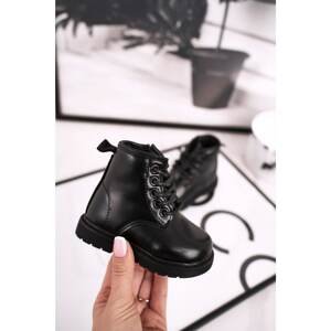 Children's Boots Warm With Zipper Black Ammy