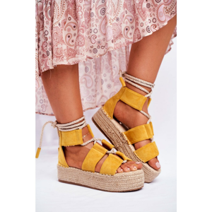 Women’s Espadrilles On Platform Yellow India