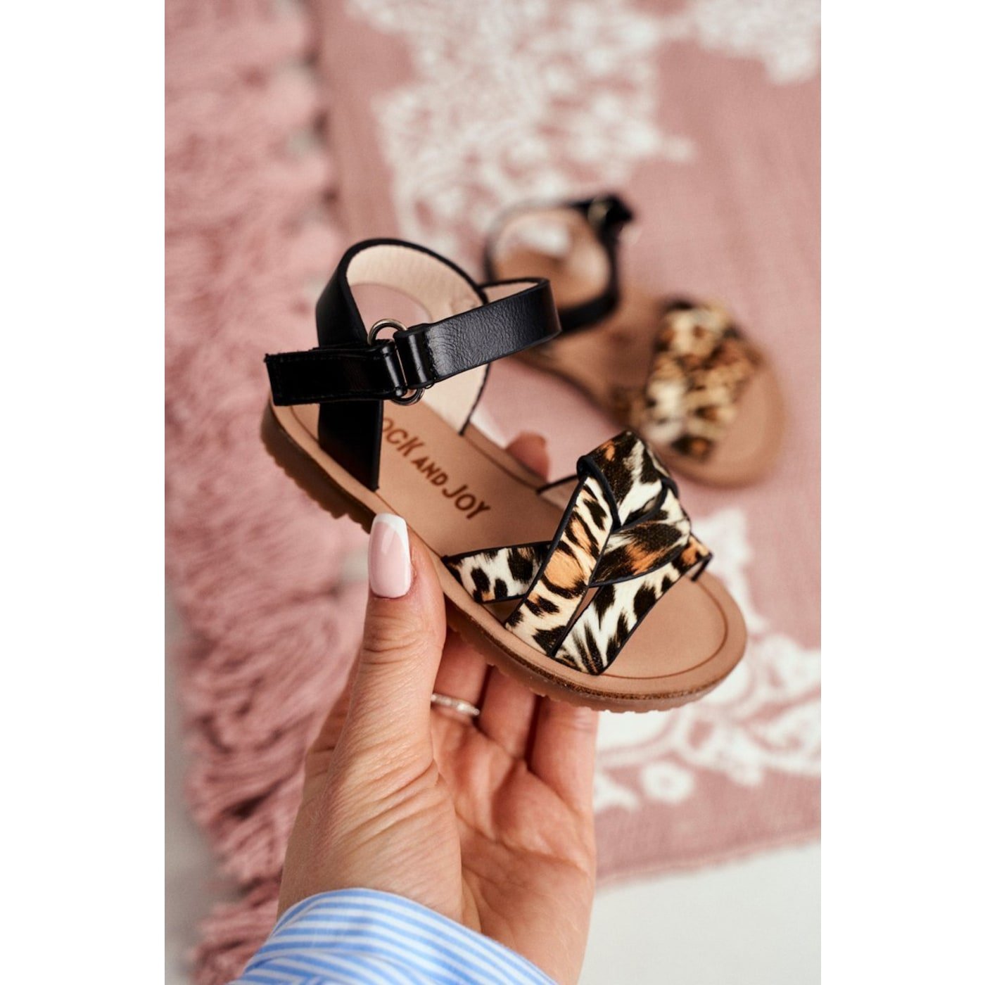 Child's Sandals For Girls Leopard Mimi