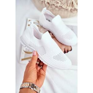 Children's Sport Slip-On Shoes White Bobi