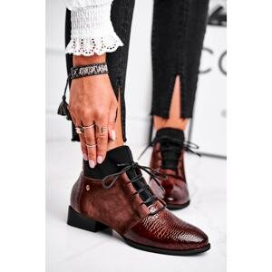 Women's Shoes Maciejka leather brown 04744-02