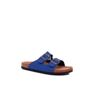 Classic Men's Slides With Buckles Big Star Navy Blue DD174604