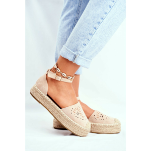 Women’s Espadrilles On Platform Beige Palermo