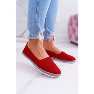Women’s Espadrilles Suede Leather Red Bimbo