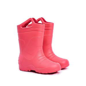 Children's Rubber Galoshes Boots Pink Removed Insert Abbey