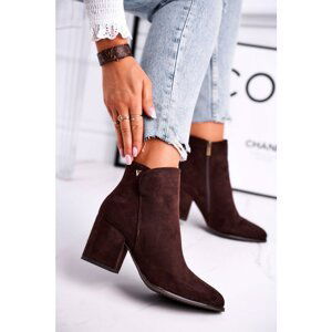 Women's Boots On Heel Brown So Good