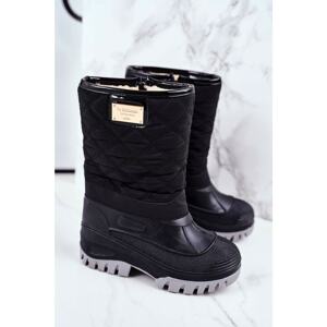 Children's Snow Boot Warm Black Mussi