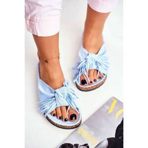 Women's Flip-flops Blue Tassels Marina