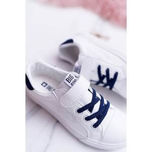 Children's Sneakers With Velcro Big Star DD374107 White-Navy
