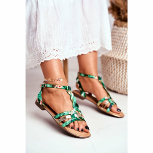 Women's Sandals Elegant Green Orient Brooke
