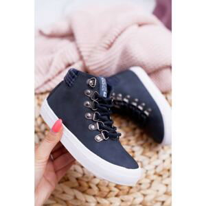 Children's Boy's Shoes Sneakers Big Star Navy Blue EE374038