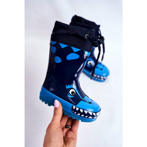 Children's Rubber Galoshes boots Navy Shark Mordeso