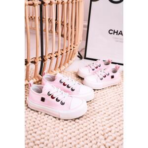 Children's classic sneakers Big Star - light pink