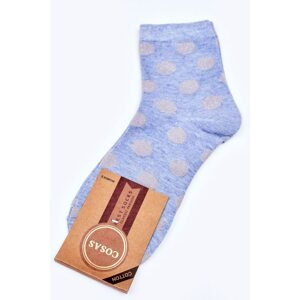 Women's Cotton Polka-Dot Socks COSAS Blue