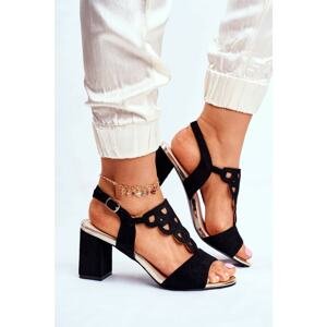 Women's Sandals Eco-Suede Black Vision