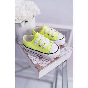 Children's brocade sneakers lime misty