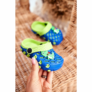 Children's Shoes Foam Slides Navy Blue Crocodile Casper