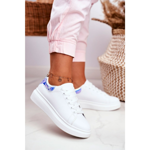 Women’s Sport Shoes Lu Boo White Metallic Blue Matilda