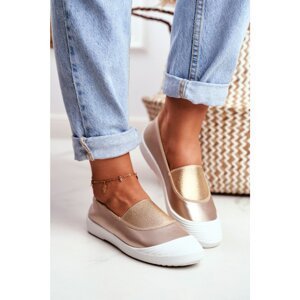 Sneakers On Slip On Sneakers Gold  Justy