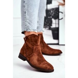 Women’s Boots Flat Heels Warm Camel Plemmi