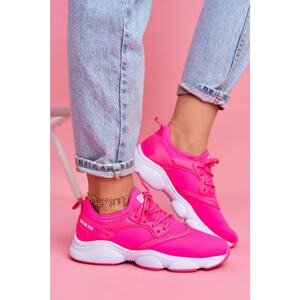 Women's Sport Shoes Sneakers Big Star Neon Pinkk FF274931