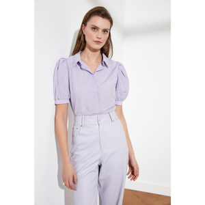 Trendyol Lila Balloon Sleeve Shirt