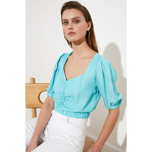 Trendyol Mint Pucker Blouse